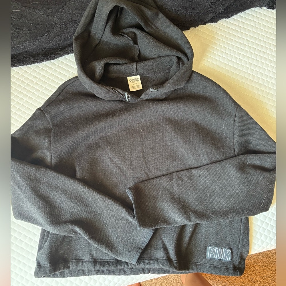 PINK cropped hoodie